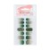 Flood strips for manicure, 14 pcs, green color