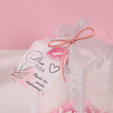 Set gift "dog Bezh" soap pink roses 5 pcs, dew 7x7x12 cm-4