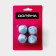 Balls for washing the linen of the share, d = 3.3 cm, 4 pcs, white-blue color