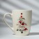 Ceramic mug with a spoon "Christmas tree", 310 ml, white color