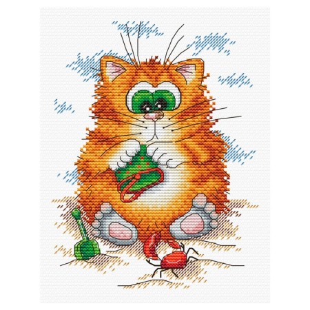 Embroidery set "Cat on the beach"