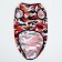 T -shirt for animals, 2xl (ds 45, og 55 cm), red camouflage