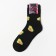 Women's socks "Avocado", black color, size 23-25