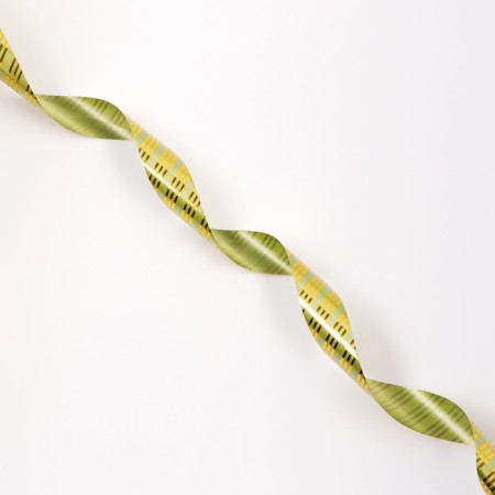 Tape for decor and gifts, "stripes", gold, 2 cm x 50 m-2