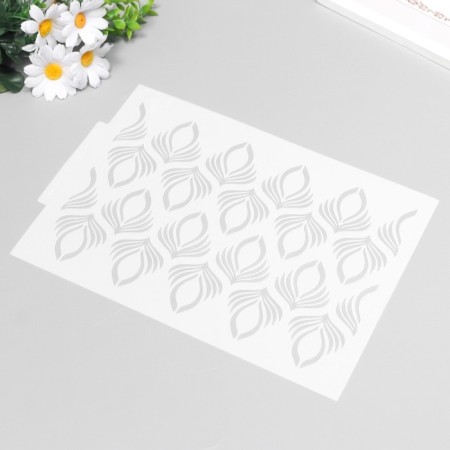 Plastic stencil "pattern" 21x29.7 cm-4