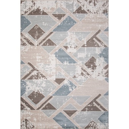 Rectangular carpet Merinos Naturel, size 100x200 cm, color Beige-Blue-1