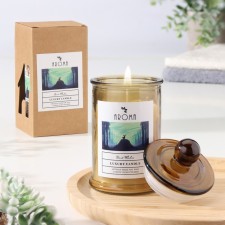 Aromatic candle in the bank 