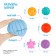 Gift set of massage developing balls "Caterpillar", 6 pcs, crumb I