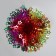 Foil ball "Carved star" 43x23 cm
