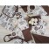 Serving napkin Coffee, size 40x40 cm, brown color