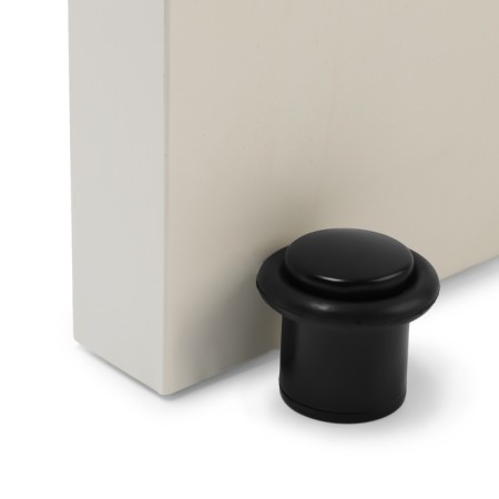Door stop U302BL, D = 27 mm, h = 40 mm, black color-4