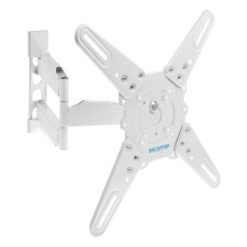 Кронштейн Kromax ATLANTIS-40, для ТВ, наклонно-поворотный, 22-65", 60-523 мм от стены, белый