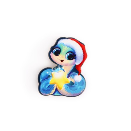 New Year's icon "Happiness in your hands", 3.7 x 4 cm-2