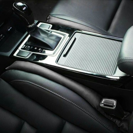 Insert between seats, artificial leather, black-1