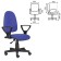 Armchair Brabix Prestige Ergo MG-311, adjustable ergonomic back, fabric, black and blue