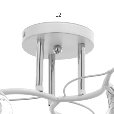 Chandelier gallop 880531 3x60W E27 white matte/chrome-4