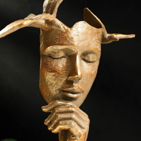 Polystone figurine "Thoughts" 20 x 13 x 34 cm-9