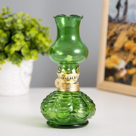 Kerosene lamp decorative "Gene" Green 8x8x18 cm Risalux