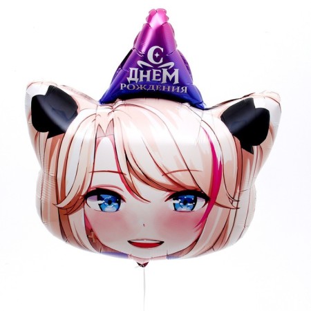 Set of foil balls 24 "" Anime Girls ", 2 pcs., Without a substrate-1