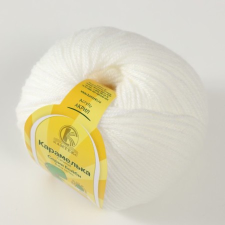 Yarn "caramel" 100% acrylic 175m/50g (002, hotel)-1