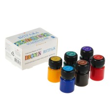 A set of stained glass paints on the glass Decola, 6 colors x 20 ml, 42411064