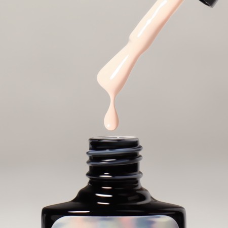 Nail varnish gel, single -phase, 8 ml, LED/UV, beige (01)-1