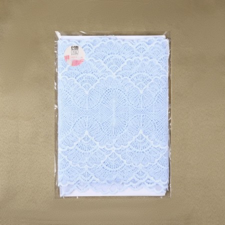 Lace elastic fabric, 180 mm × 2.7 ± 0.5 m, the color of the sky blue-4