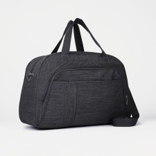 Road bag with lightning, external pocket, long belt, gray color