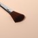 A set of makeup brushes, 5 objects, dark brown color