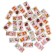Domino large "on the farm" 28 wooden chips