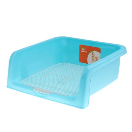 Tuel for dogs with high sides and a removable mesh 42x41x16 cm, blue