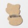 Brooch wooden children's "raccoon", color