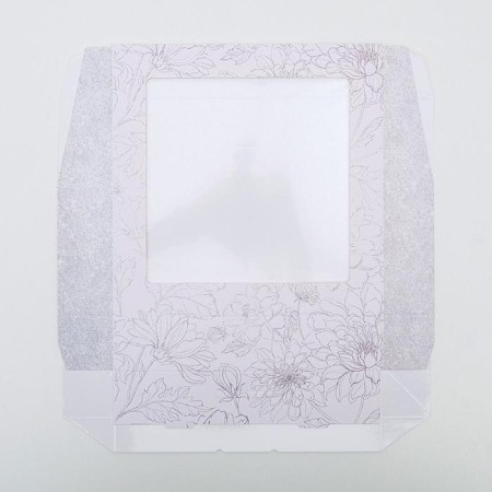Confectionery packaging, boxing box "Flowers", 20 x 20 x 4 cm-2
