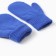 Double children's mittens, blue color, river 14